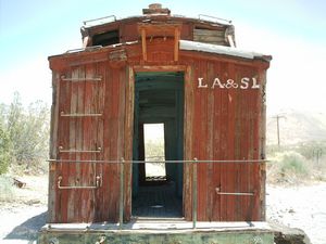 LA & SL -  Wagon abandonn de l'Union Pacific Railroad