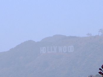 Symbole de L.A. au sommet du mont Lee